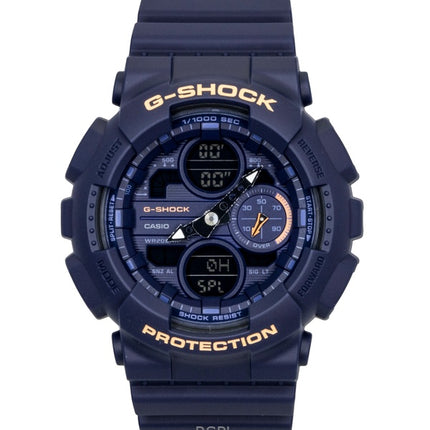 Casio G-Shock analog digital biobaseret harpiks blå urskive kvarts GMA-S140-2A2 200M dameur