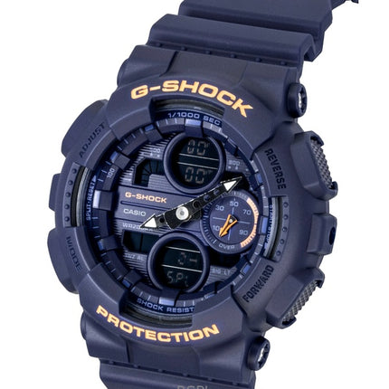 Casio G-Shock analog digital biobaseret harpiks blå urskive kvarts GMA-S140-2A2 200M dameur