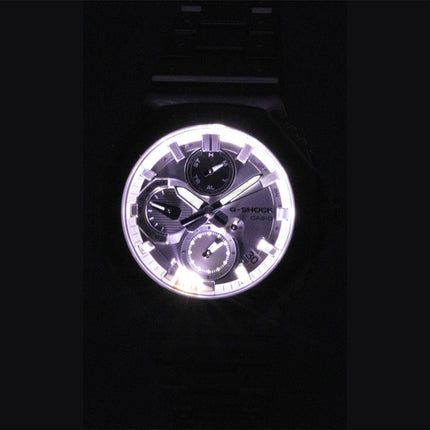 Casio G-Shock analog smartphone link sølv urskive rustfrit stål quartz GMC-B2100ADS-1A 200M herreur