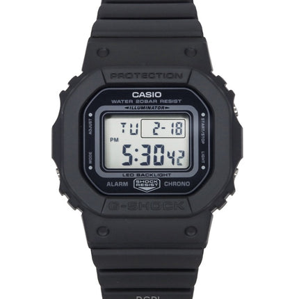 Casio G-Shock Digital Black Resin Rem Black Dial Quartz GMD-S5600BA-1 200M dameur