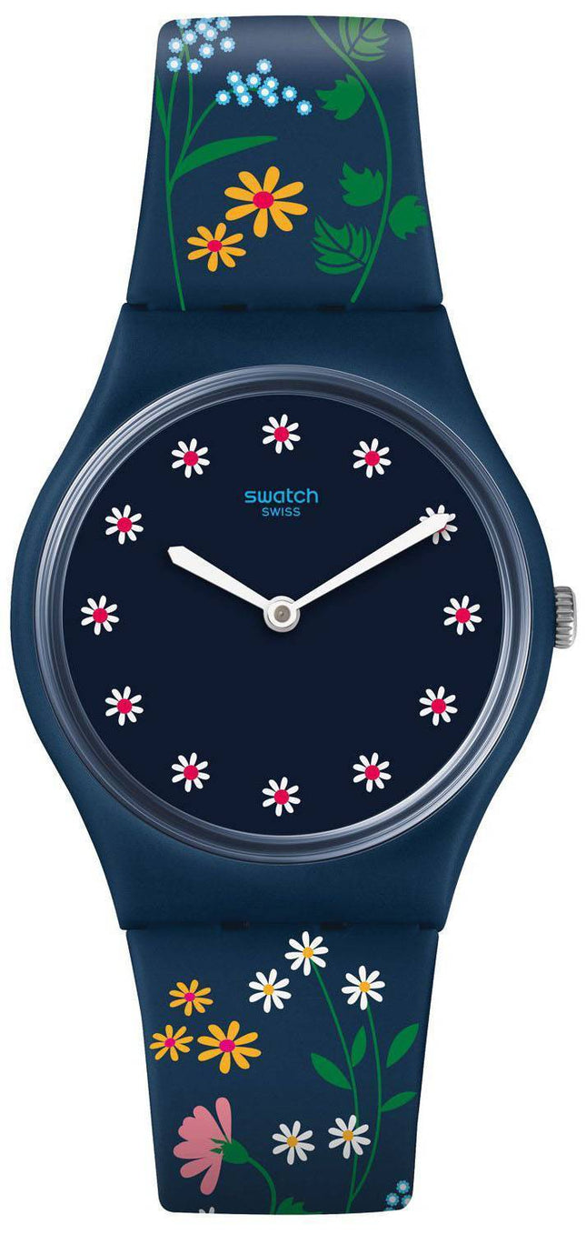 Swatch originaler blomst tæppe Analog Quartz GN256 kvinders Watch
