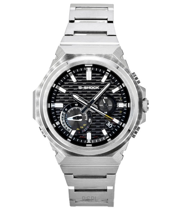 Casio G-Shock G-Steel analog smartphone link rustfrit stål sort urskive solcelle GST-B1000D-1A 200M herreur