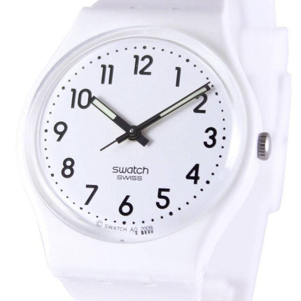 Swatch originaler bare hvid schweizisk Quartz GW151 Unisex ur