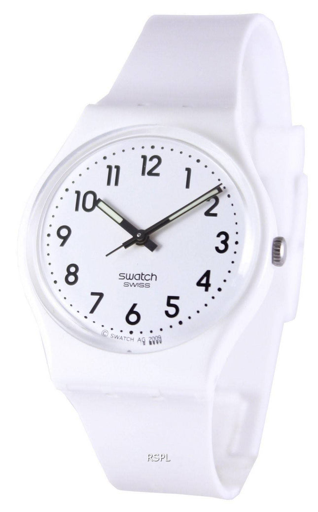 Swatch originaler bare hvid schweizisk Quartz GW151 Unisex ur