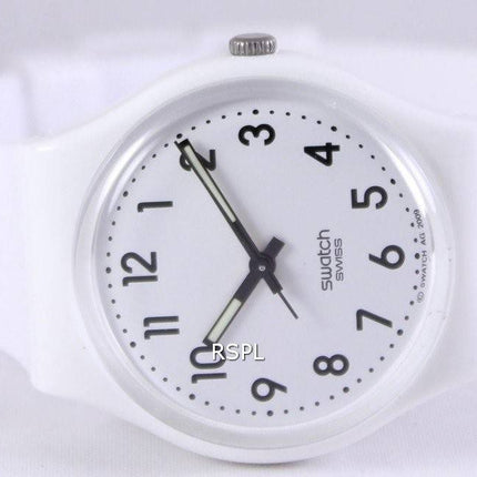 Swatch originaler bare hvid schweizisk Quartz GW151 Unisex ur