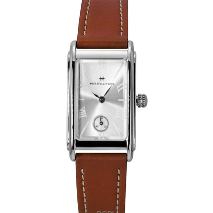 Hamilton American Classic Ardmore læderrem sølvfarvet urskive kvarts H11221550 unisexur