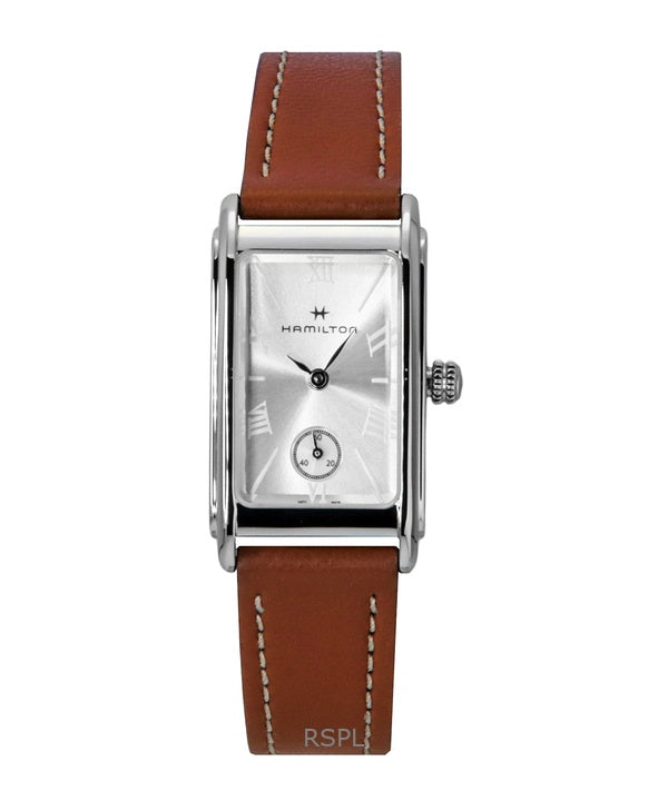 Hamilton American Classic Ardmore læderrem sølvfarvet urskive kvarts H11221550 unisexur