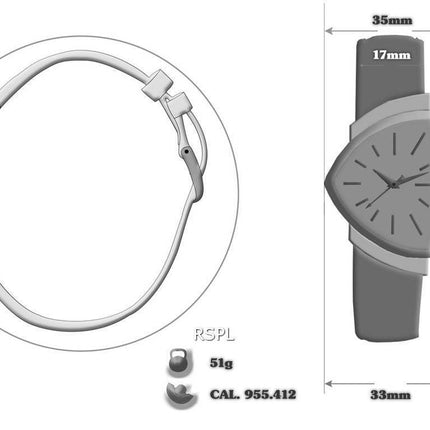 Hamilton Ventura kvarts H24411732 Herreur
