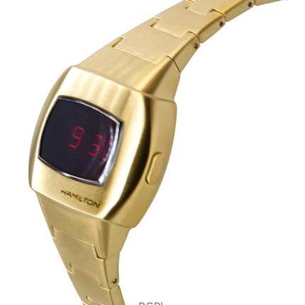 Hamilton American Classic PSR 74 guldtonet rustfrit stål rød urskive kvarts H52314130 100M unisexur