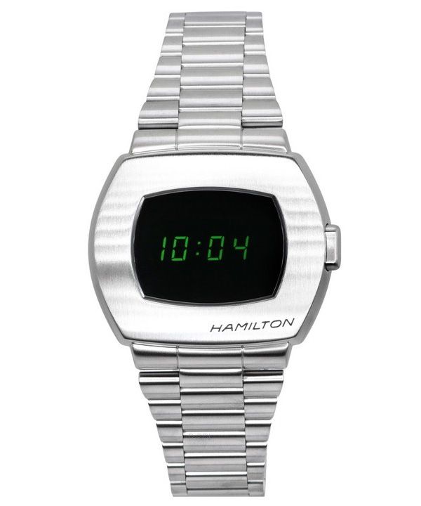 Hamilton PSR American Classic Digital rustfrit stål kvarts H52414131 100M herreur