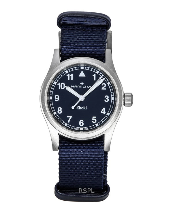 Hamilton Khaki Field tekstilrem blå urskive kvarts H69301940 unisexur