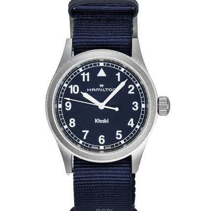 Hamilton Khaki Field tekstilrem blå urskive kvarts H69401940 unisexur