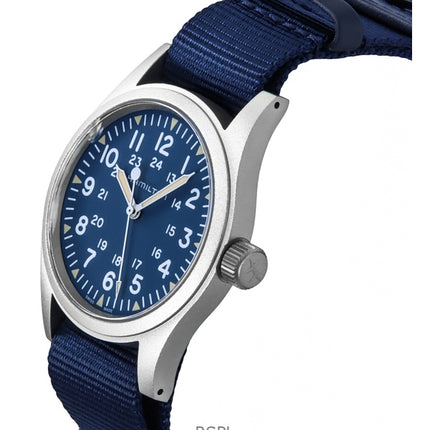 Hamilton Khaki Field Tekstilrem Blue Dial Automatisk H69439940 Herreur