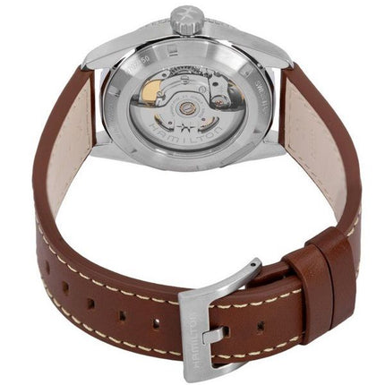 Hamilton Khaki Field Expedition læderrem Blue Dial Automatisk H70225540 100M herreur