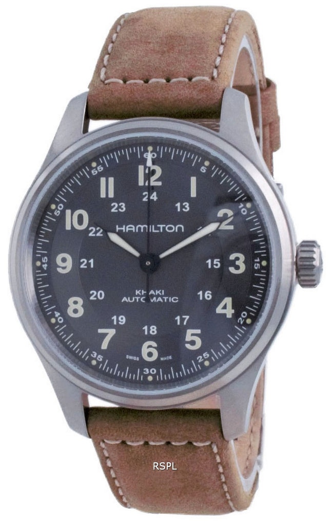 Hamilton Khaki Field Automatic Titanium Black Dial H70545550 100M Herreur