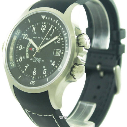 Hamilton Khaki automatisk Navy GMT H77615333 Herreur