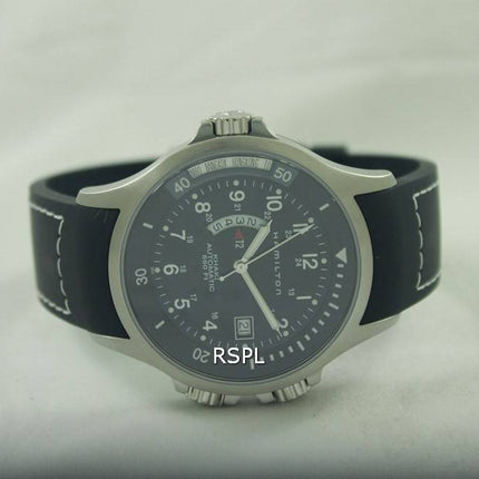 Hamilton Khaki automatisk Navy GMT H77615333 Herreur