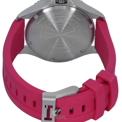 Hamilton Khaki Navy Scuba Pink gummirem Sort Urskive Automatisk H82395330 100M unisex ur