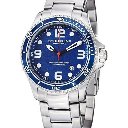Stuhrling Original Aquadiver speciale Grand Regatta schweizisk Quartz HN593.33 Herreur