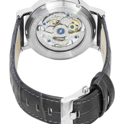 Ingersoll The Herald Læderrem Silver Skeleton Dial Automatisk I00402B herreur