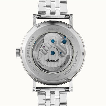 Ingersoll The Charles Rustfrit Stål Sort Skeleton Dial Automatisk I05804B herreur