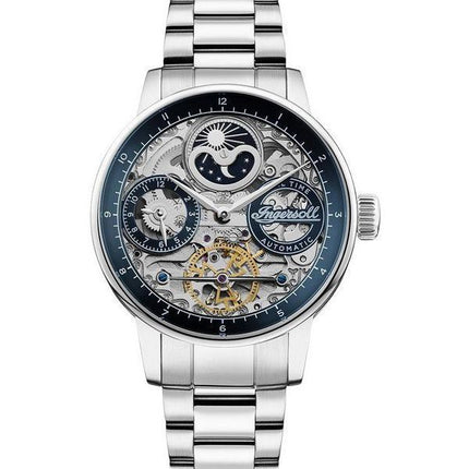 Ingersoll The Jazz Stainless Steel Blue Skeleton Dial Automatisk I07707 herreur