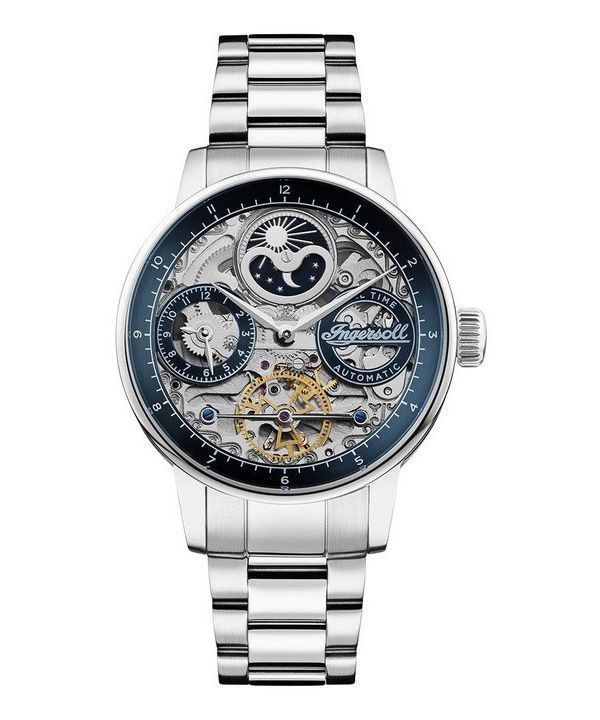 Ingersoll The Jazz Stainless Steel Blue Skeleton Dial Automatisk I07707 herreur