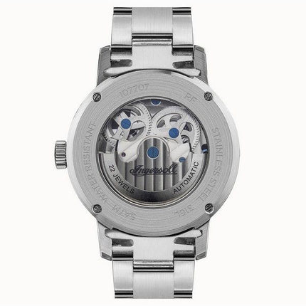 Ingersoll The Jazz Stainless Steel Blue Skeleton Dial Automatisk I07707 herreur