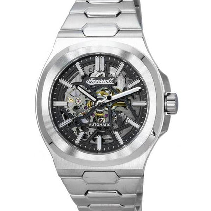 Ingersoll The Catalina Stainless Steel Skeleton Black Dial Automatisk I12501 herreur