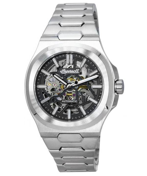 Ingersoll The Catalina Stainless Steel Skeleton Black Dial Automatisk I12501 herreur