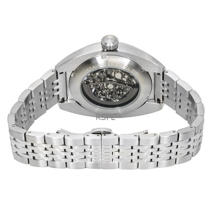 Ingersoll The Wrangler rustfrit stål sort skelet urskive automatisk I16901 herreur