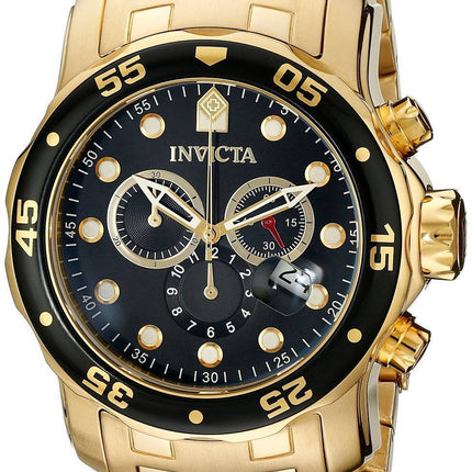Invicta Pro Diver Chronograph guld Tone 200 M INV0072/0072 Herreur