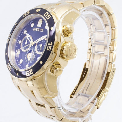 Invicta Pro Diver Chronograph guld Tone 200 M INV0072/0072 Herreur