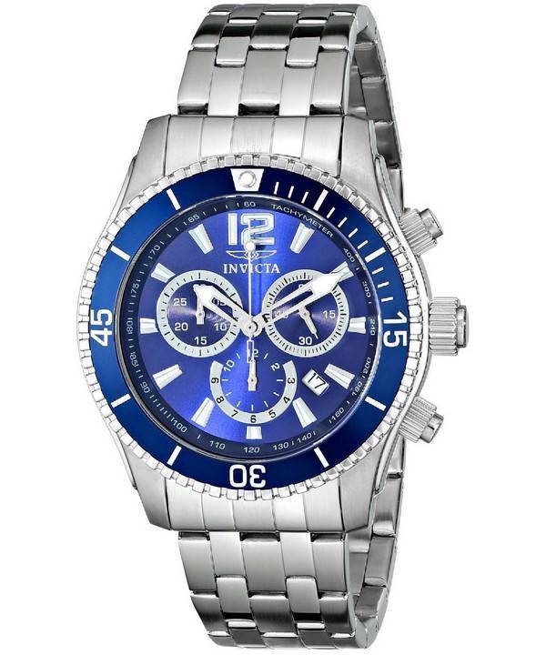 Invicta II speciale blå urskive Chronograph 0620 Herreur