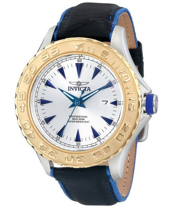 Invicta Pro Diver kvarts sølv urskive 200M 12615 Herreur