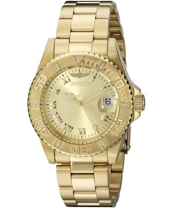 Invicta Pro Diver Diamond accent Bezel kvarts 12820 Herreur