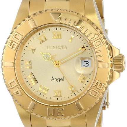 Invicta Angel guld Tone 200M 14321 kvinders ur