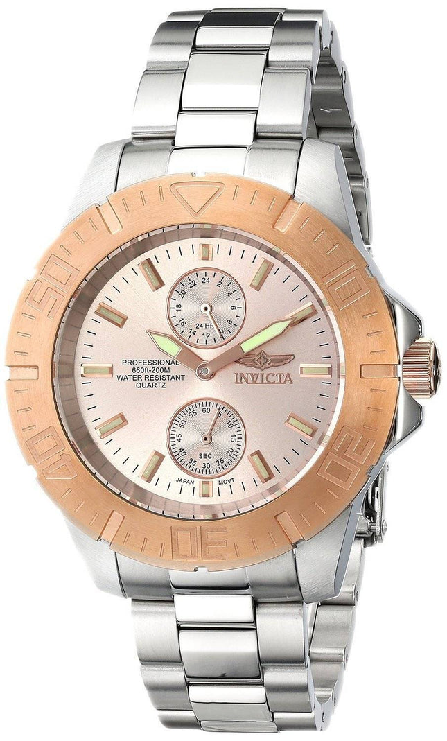 Invicta Pro Diver Rose Dial 200M 14347 Herreur
