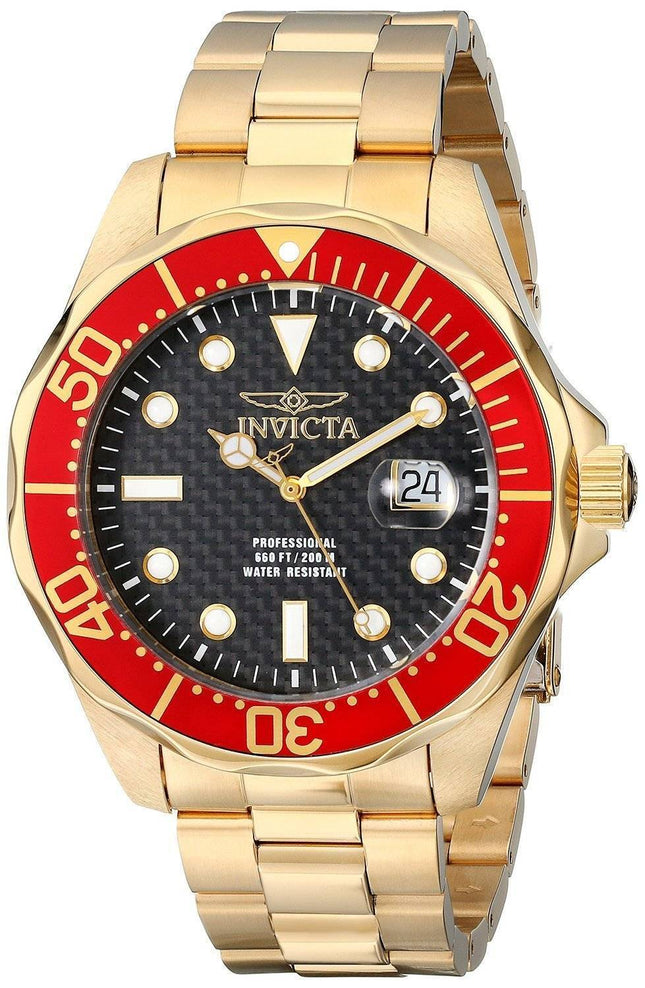 Invicta Pro Diver guld Tone 200M 14359 Herreur