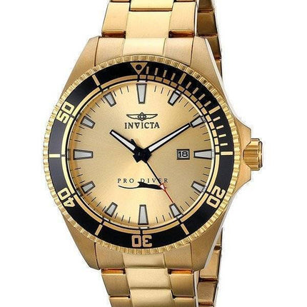 Invicta Pro Diver guld Tone kvarts 15186 Herreur