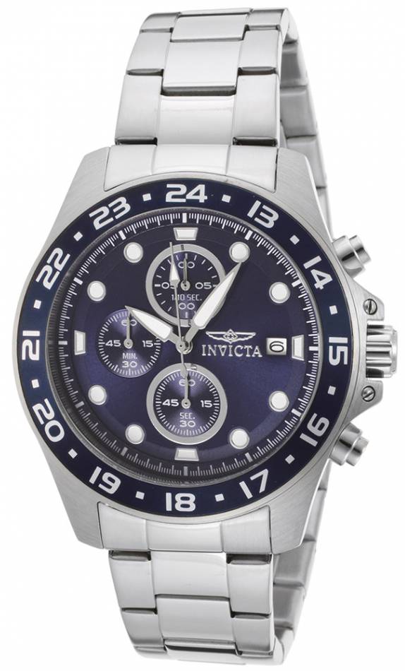 Invicta Pro Diver Chronograph blå urskive 100M 15205 Herreur