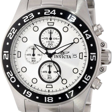 Invicta Pro Diver Chronograph sølv urskive 100M 15206 Herreur