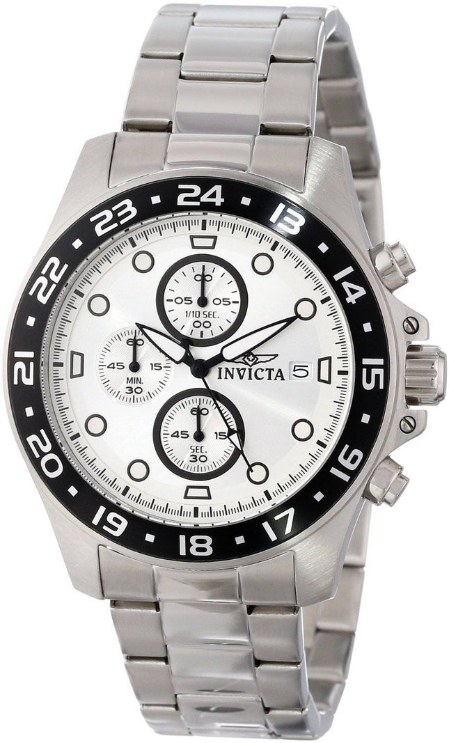 Invicta Pro Diver Chronograph sølv urskive 100M 15206 Herreur