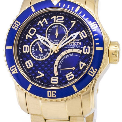 Invicta Pro Diver 15342 professionelle Instrument dag retrograd kvarts 300M Herreur