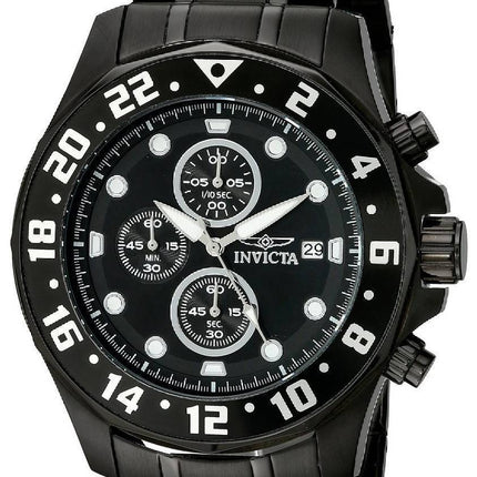 Invicta speciale Chronograph sort urskive IP rustfrit stål 15945 Herreur