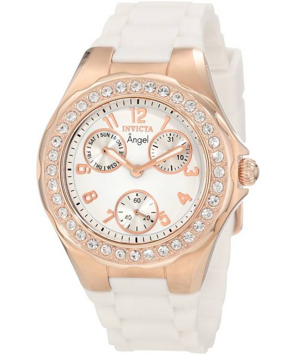 Invicta Angel vandmænd multifunktions krystal accent 1646 kvinders ur