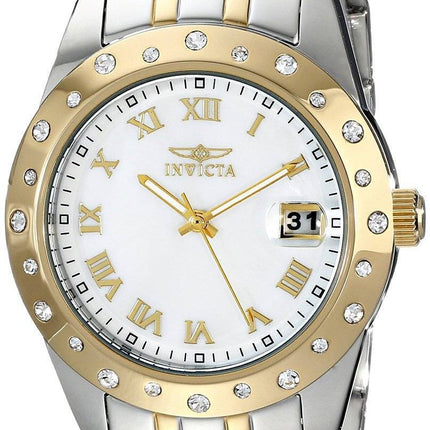 Invicta Angel mor af perlemor urskive dato Display 17489 kvinders ur