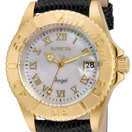 Invicta Angel mor af perlemor urskive dato Display 18407 kvinders ur