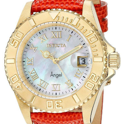 Invicta Angel mor af perlemor urskive dato Display 18412 kvinders ur