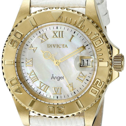 Invicta Angel mor af perlemor urskive dato Display 18415 kvinders ur